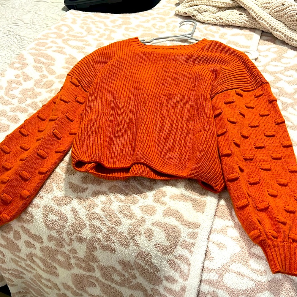 Orange sweater